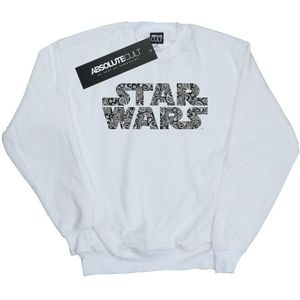 Star Wars Meisjes Paisley Logo Sweatshirt (128) (Wit)
