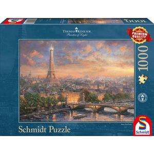Puzzel Schmidt - Thomas Kinkade: Parijs, de stad van de liefde, 1000 stukjes