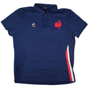 2023-2024 France Rugby Presentation Polo Shirt (Blue)