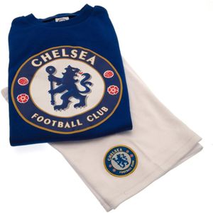Taylors - Kinder Chelsea FC T-Shirt en Korte Broekje (3-6 Monate (56/62)) (Blauw/Wit)