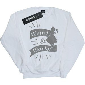 Disney Heren Alice In Wonderland Raar en Gek Sweatshirt (XL) (Wit)