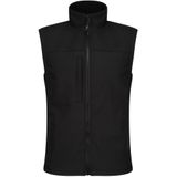 Regatta Heren Flux Softshell Bodywarmer / Mouwloos Jasje Waterafstotend en Windbestendig (4XL) (Allemaal zwart)