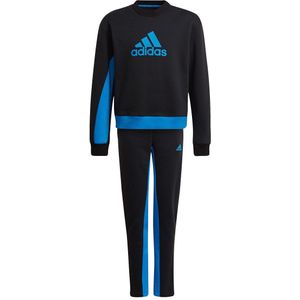 adidas - Badge Of Sports Cotton Tracksuit Youth - Trainingspak Kids - 128