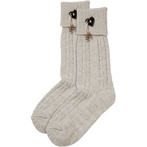 Apollo - Tiroler kostuum sokken - Tiroler kousen - Multi beige - Maat 23/26 - Tiroler outfit - Tiroler sokken - Oktoberfest - Oktoberfest sokken