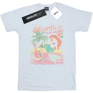 Disney Meisjes De Kleine Zeemeermin Groeten Uit Atlantica Katoenen T-Shirt (152-158) (Wit)