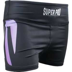 Super Pro Short Tight Dames No Mercy Wit/Paars/Zilver - S