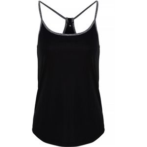 TriDri Vrouwen/dames Yoga Vest (M) (Zwart/Zwarte Melange)
