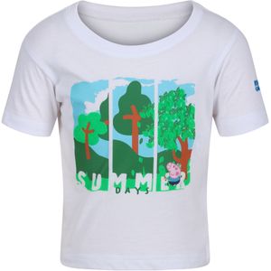 Regatta Kinder/Kids Peppa Pig T-shirt met korte mouwen (110) (Wit)
