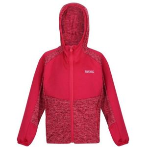 Regatta Childrens/Kids Dissolver VI Marl Fleece Full Zip Hoodie (128) (Roze toverdrank/kersenroze)