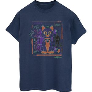 Disney Dames/Dames Lightyear Sox Technisch Katoenen Vriend T-shirt (XL) (Marineblauw)