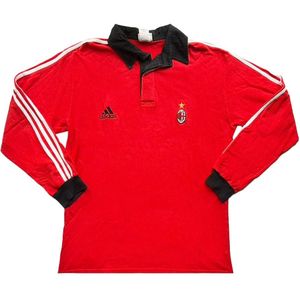AC Milan 2004 Adidas Long Sleeve Polo Shirt ((Excellent) M)