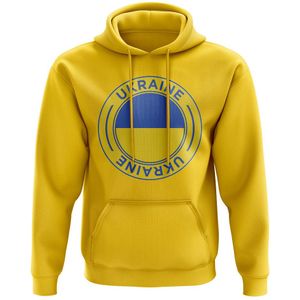 Ukraine Football Badge Hoodie (Yellow)