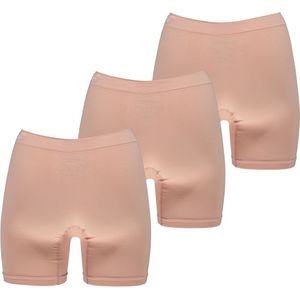 Apollo - Bamboe Short Naadloos - Skin - 3-Pak - Maat M - Boxershorts dames - Dames ondergoed - Naadloos - Bamboe - Bamboe ondergoed dames