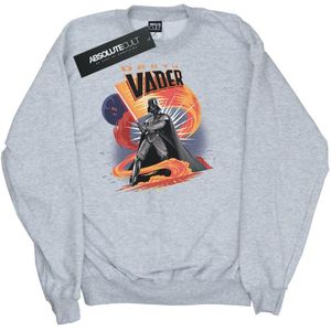 Star Wars Dames/Dames Darth Vader Swirling Fury Sweatshirt (XXL) (Heide Grijs)