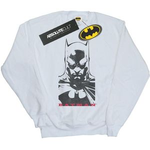 DC Comics Heren Batman Solid Stare Sweatshirt (M) (Wit)