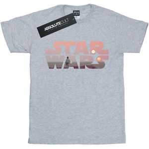 Star Wars Jongens Tatooine Logo T-Shirt (116) (Sportgrijs)