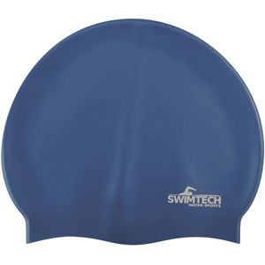 SwimTech Unisex Volwassen Siliconen Zwemkapje  (Koningsblauw)