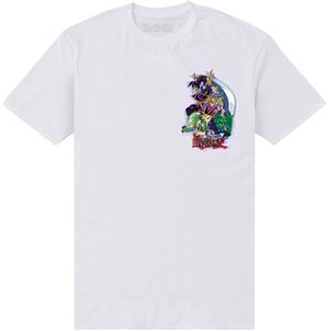 Yu-Gi-Oh! Unisex volwassen Buster Blader T-shirt (3XL) (Wit)