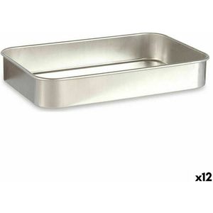 Braadslede Zilverkleurig Aluminium 23,5 x 6 x 36 cm (12 Stuks)