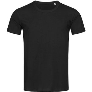 Absolute Apparel - Heren Stedman Stars Ben T-Shirt met Ronde Hals (S) (Zwart)