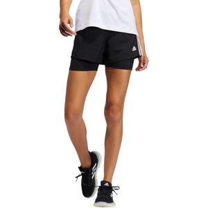 adidas - Pacer 3S Woven 2-in-1 Shorts - Shorts Dames - XXL