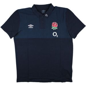 2023-2024 England Rugby CVC Polo (Navy Blazer/Dress Blue)