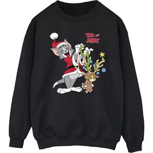 Tom & Jerry Mens Christmas Reindeer Sweatshirt