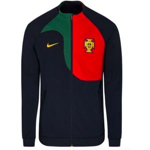 2022-2023 Portugal Academy Knit Football Jacket (Obsidian)