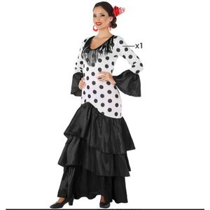 Kostuums voor Volwassenen Zwart Flamenco danser Spanje Maat XL