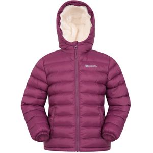 Mountain Warehouse Gewatteerde jas met imitatiebont voor kinderen/kinders (140) (Roze)