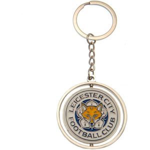 Leicester City FC Spinner sleutelhanger  (Zilver)