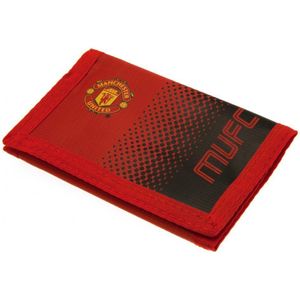 Manchester United FC Touch Fastening Fade Design Nylon Portemonnee (Red/Black) (Rood/zwart)