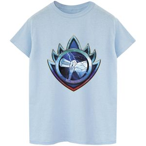 Marvel Heren Thor liefde en donder Stormbreaker Crest T-shirt (XXL) (Babyblauw)