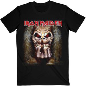 Iron Maiden Unisex Adult Eddie Candle Finger T-Shirt (XXL) (Zwart)