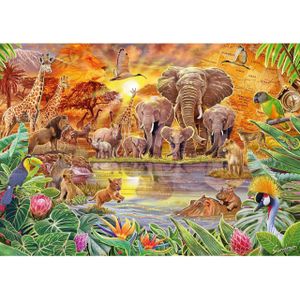 Puzzel van 1000 stukjes Schmidt - Steve Sundram: Afrikaanse dieren in het wild