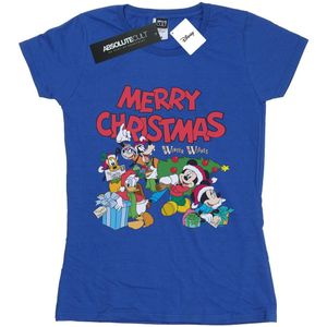 Disney Womens/Ladies Mickey And Friends Winter Wishes Cotton T-Shirt