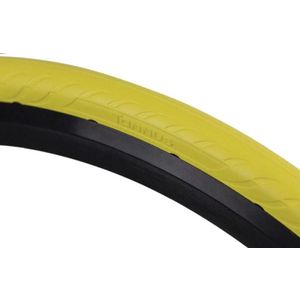 Tannus Airless Tire New Slick  700x25 100% Anti-Lek Solild Racefiets Band (25-622)  -  Lemon, Regular
