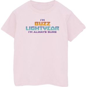 Disney Dames/Dames Lightyear Altijd Zeker Tekst Katoenen Vriendje T-shirt (XXL) (Baby Roze)