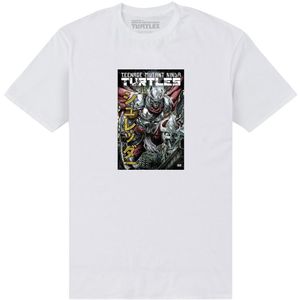 TMNT Unisex Artist Series Freddie E. Williams II T-Shirt voor volwassenen (L) (Wit)