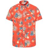 Mountain Warehouse Heren Hawaiian Overhemd met korte mouwen (XS) (Oranje)