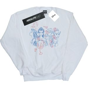 Disney Dames/Dames Prinsessenschets Sweatshirt (XXL) (Wit)