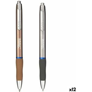 Pen Sharpie SGEL Metallic Ziverachtig Blauw Koper 12 Stuks