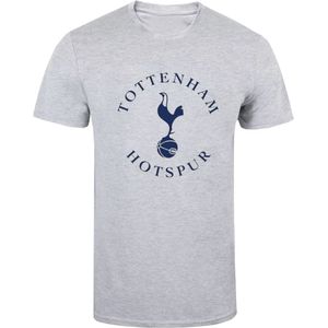 Tottenham Hotspur FC Uniseks T-Shirt voor Volwassenen (M) (Grijs)