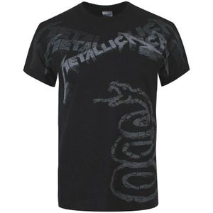 Metallica Unisex volwassene Zwart Album Faded T-shirt (M) (Zwart)
