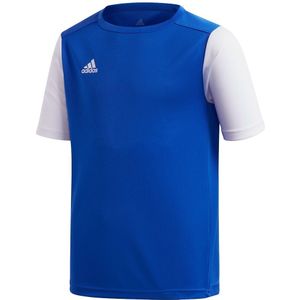 adidas - Estro 19 Jersey Youth - Blauw Voetbalshirt - 128