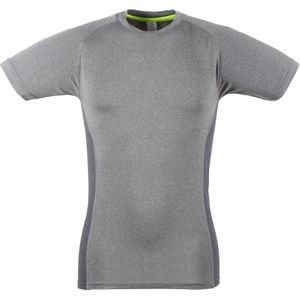 Tombo Teamsport Heren Slim Fit T-Shirt met korte mouwen (XL) (Grijze mergel / Grijs)