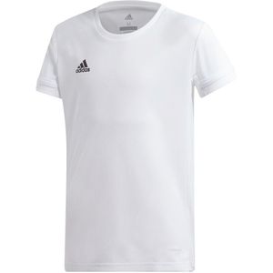 adidas T19 SS JSY YG T-shirt voor kinderen, wit, 910Y