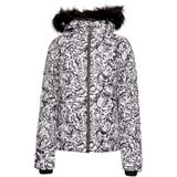 Dare 2B Dames/Dames Glamorize III Leopard Print Gewatteerde Ski jas (42 DE) (Zwart/Wit)