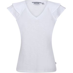 Regatta Dames/Dames Ferra Frill T-shirt (44 DE) (Wit)