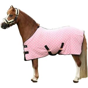 Supreme Products Dotty Fleece Paardendeken (130cm) (Roze)